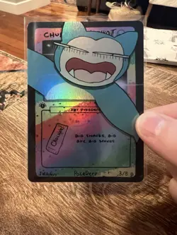 Pokederp 2 Breakout Chubbs Holo Snorlax 3/8 Custom Derpy Card - Image 2
