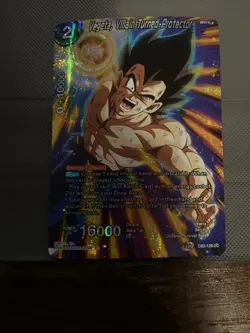 Vegeta Villain Turned Protector Alt Art Foil Dragon Ball Super Card Game | NM - Image 1