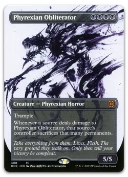 Phyrexian Obliterator (Showcase) #308 NM Phyrexia All Will Be One ONE Magic MTG - Image 1