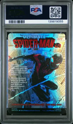 2025 MTG MARVEL'S SPIDER-MAN BORDERLESS MILES MORALES ULTIMATE SPIDER-MAN PSA 10 - Image 2