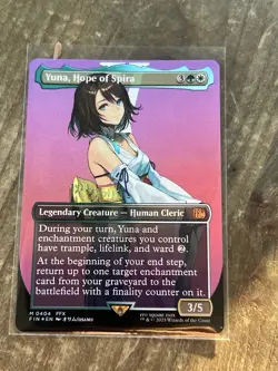 Yuna, Hope of Spira (Borderless) Final Fantasy Foil - Image 2
