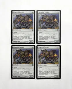 MTG MAGIC THE GATHERING 4X ARCBOUND CRUSHER DARKSTEEL ARTIFACT SILVER UNC ♨ - Image 1
