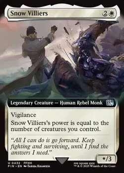 MTG Snow Villiers (Extended Art) Normal NM FINAL FANTASY Magic 432 - Image 1