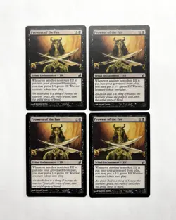 MTG MAGIC THE GATHERING 4X PROWESS OF THE FAIR LORWYN TRIBAL ENCHANT SILVER ♨ - Image 1