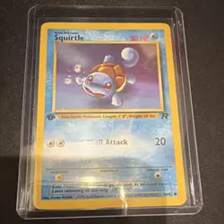 Pokemon Squirtle 68/82 Team Rocket 1st Edition Regular Common 50 HP - Image 1