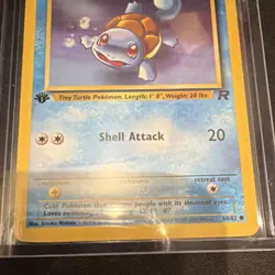 Pokemon Squirtle 68/82 Team Rocket 1st Edition Regular Common 50 HP - Image 2