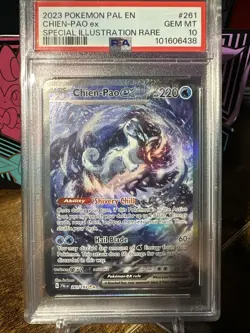 2023 Pokemon Paldea Evolved #261 Chien-Pao EX SIR PSA 10 - Image 1