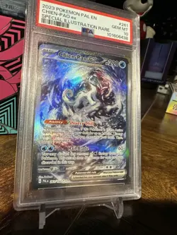 2023 Pokemon Paldea Evolved #261 Chien-Pao EX SIR PSA 10 - Image 4