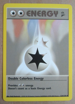 Double Colorless Energy - 124/130 - Uncommon WOTC TCG—Base Set 2 Pokemon Card - Image 1