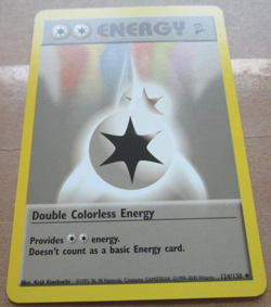 Double Colorless Energy - 124/130 - Uncommon WOTC TCG—Base Set 2 Pokemon Card - Image 5