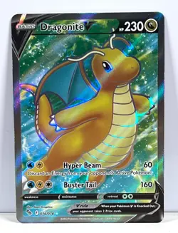 2022 Dragonite V Full Art Holo 076/078 Card Pokemon GO Set Pokemon TCG CCG - Image 1