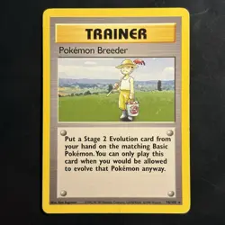 Vintage Non-Holo Rare Pokemon Breeder 76/102 Base Set WotC 1999 - Image 1