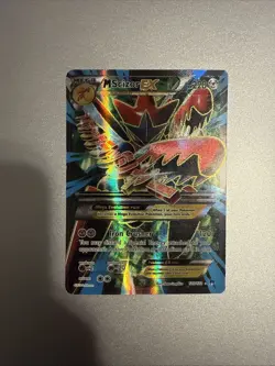 Pokemon Mega M Scizor EX 120/122 Full Art Textured Breakpoint 2016 - Image 1