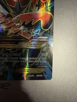 Pokemon Mega M Scizor EX 120/122 Full Art Textured Breakpoint 2016 - Image 2