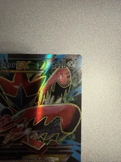 Pokemon Mega M Scizor EX 120/122 Full Art Textured Breakpoint 2016 - Image 3