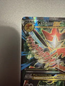 Pokemon Mega M Scizor EX 120/122 Full Art Textured Breakpoint 2016 - Image 4