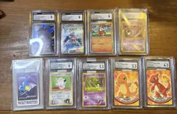 Pokemon Tcg Lot Of 9 CGC PSA Graded Slabs ENG/JAP - Image 1