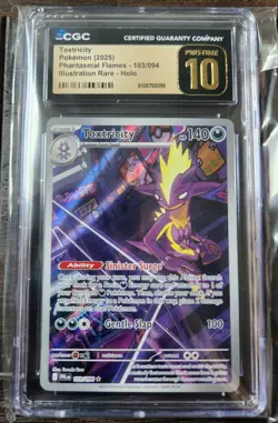 Toxtricity Illustration Rare #103 - CGC PRISTINE 10 - Phantasmal Flames -Pokemon - Image 1
