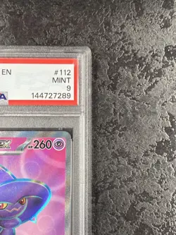2025 POKEMON PFL EN MISMAGIUS ex ULTRA RARE #112 💎 PSA 9 - Image 2
