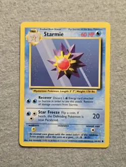 Pokemon - Starmie - Base Set 1999-2000 64/102 - Common 4TH PRINT - Image 1