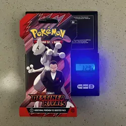 Heavy 32.92g Pokemon TCG Destined Rivals Booster Pack (SEALED) - Image 1
