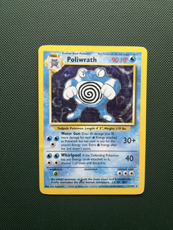 Pokemon TCG Poliwrath 13/102 Base Set Holo Rare HP Condition - Image 1