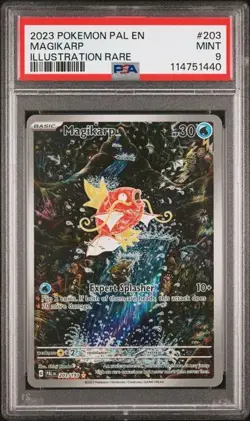 2023 POKEMON PAL EN-PALDEA EVOLVED ILLUSTRATION RARE #203 MAGIKARP PSA 9 - Image 1