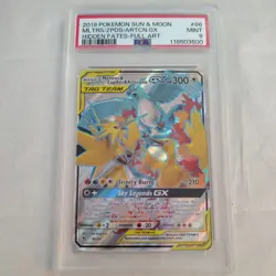 Pokemon 2019 Sun & Moon Hidden Fates Moltres Zapdos Articuno GX #66/68 PSA 9 - Image 1
