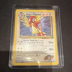 Pokemon Koga's Pidgeotto 27/132 Gym Challenge Rare Regular 60 HP - Image 1