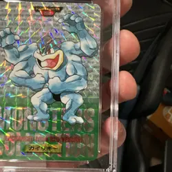 1996 Pokemon JP Bandai Carddass Vending Machamp Green Prism #68 CGC 10 🔥 - Image 5