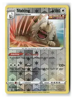 Slaking 131/203 Holo Rare Evolving Skies Pokemon Reverse Holo Near Mint - Image 1