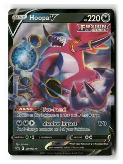 Hoopa V SWSH176 Promo SWSH Black Star Pokemon Near Mint - Image 1