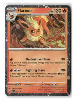 Flareon COSMO HOLO 167 Promo Scarlet & Violet Pokemon Near Mint - Image 1