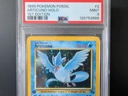 1999 POKEMON TCG FOSSIL 1ST EDITION #2 ARTICUNO - HOLO PSA 9 MINT - Image 4