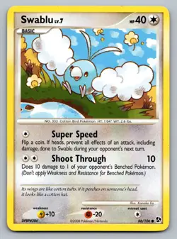 Pokemon TCG Great Encounters Swablu 86/106 - Image 1