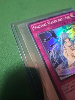 Yugioh Spiritual Water Art - Aoi AP02-EN012 Super Rare MP Condition - Image 2