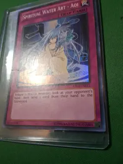 Yugioh Spiritual Water Art - Aoi AP02-EN012 Super Rare MP Condition - Image 4