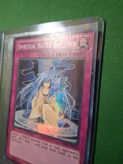 Yugioh Spiritual Water Art - Aoi AP02-EN012 Super Rare MP Condition - Image 5