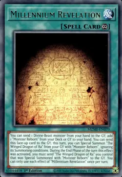 Millennium Revelation - Rare 1st Edition MZMI-EN070 - NM - YuGiOh - Image 1