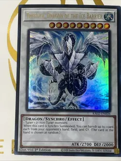 Yu-Gi-Oh Trishula, Dragon of the Ice Barrier 1st Ed Prismatic Collector's Rare - Image 1