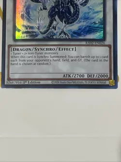 Yu-Gi-Oh Trishula, Dragon of the Ice Barrier 1st Ed Prismatic Collector's Rare - Image 3