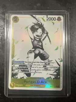 One Piece Ultra Deck Three Brothers Portgas D Ace ST13-010 Parallel Alt Art - Image 2
