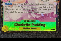 One Piece 2024 Charlotte Pudding Championship OP03-112 R Near Mint NM - Image 4