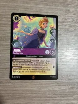 Anna Soothing Sister Legendary Disney Lorcana Winterspell Pack Fresh - Image 3