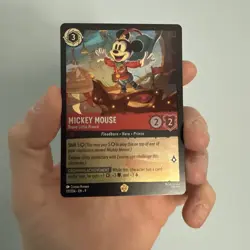 Lorcana - Mickey Mouse - Brave Little Prince 111/204 Fabled Cold Foil - Image 2
