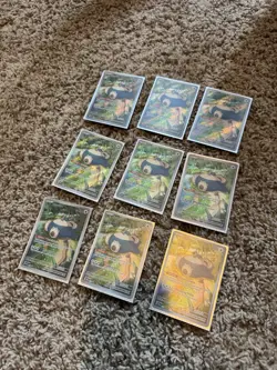 Pokemon 151 Lot Snorlax Promo Card 051 - All Mint - Nine (9) Cards With Sleeves - Image 1