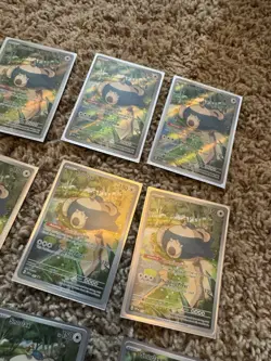 Pokemon 151 Lot Snorlax Promo Card 051 - All Mint - Nine (9) Cards With Sleeves - Image 4