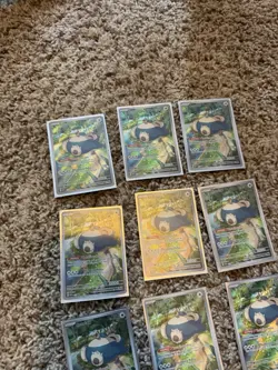 Pokemon 151 Lot Snorlax Promo Card 051 - All Mint - Nine (9) Cards With Sleeves - Image 5