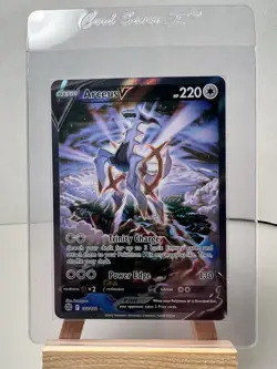 Pokemon TCG Arceus V 166/172 Alternative Art Ultra Rare Card NM + - Image 1