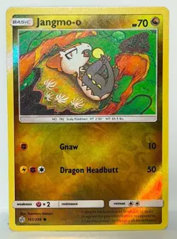 Jangmo-o 161/236 Pokemon Card TCG Cosmic Eclipse Reverse Holo NM - Image 1